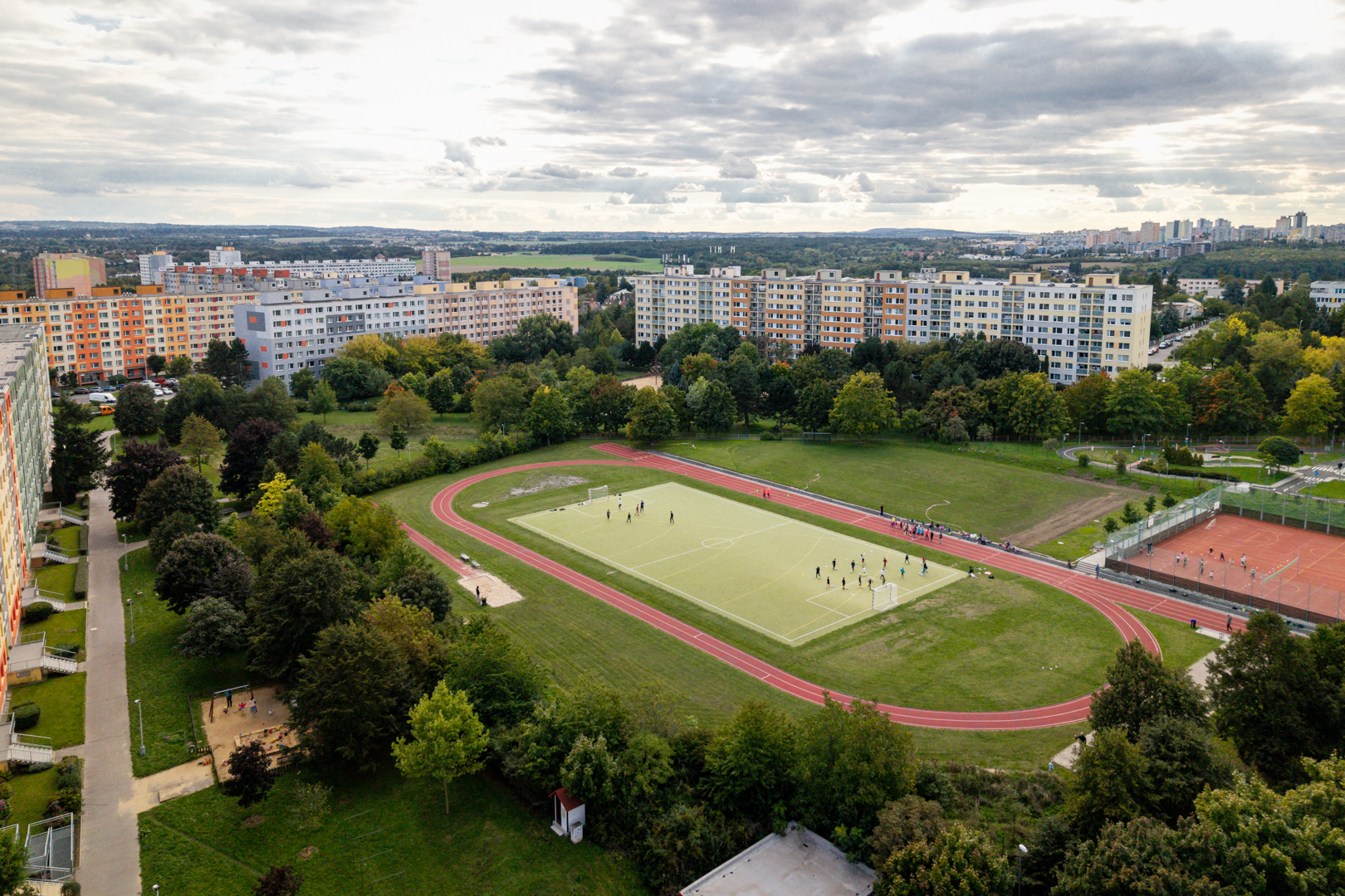Horní Měcholupy – letecký pohled 2